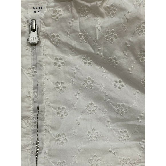NWT GAP Baby Girls Lightweight Eyelet Jacket Sz 4T White #544438 - Picture 5 of 5
